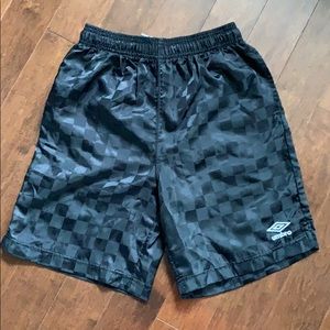 Vintage Umbro Soccer Shorts Checkerboard (Boys)